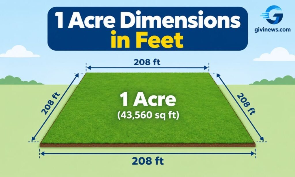 1 Acre Dimensions in Feet