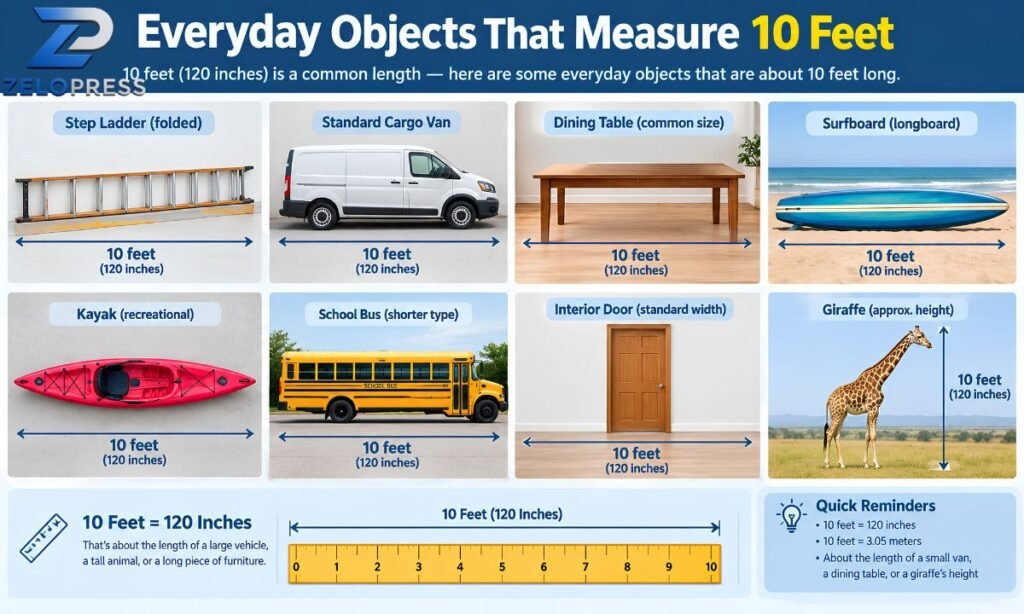 Everyday Objects That Measure 10 Feet