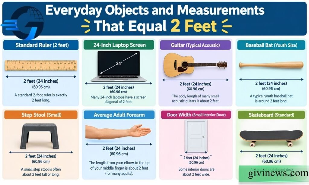 Everyday Objects and Measurements That Equal 2 Feet