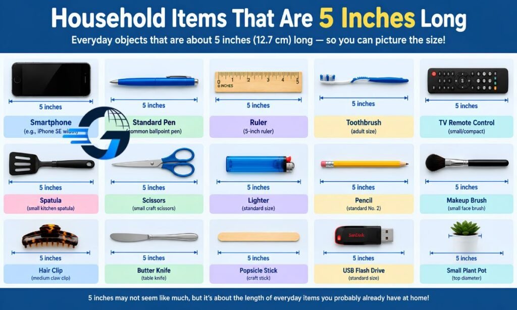 Household Items That Are 5 Inches Long