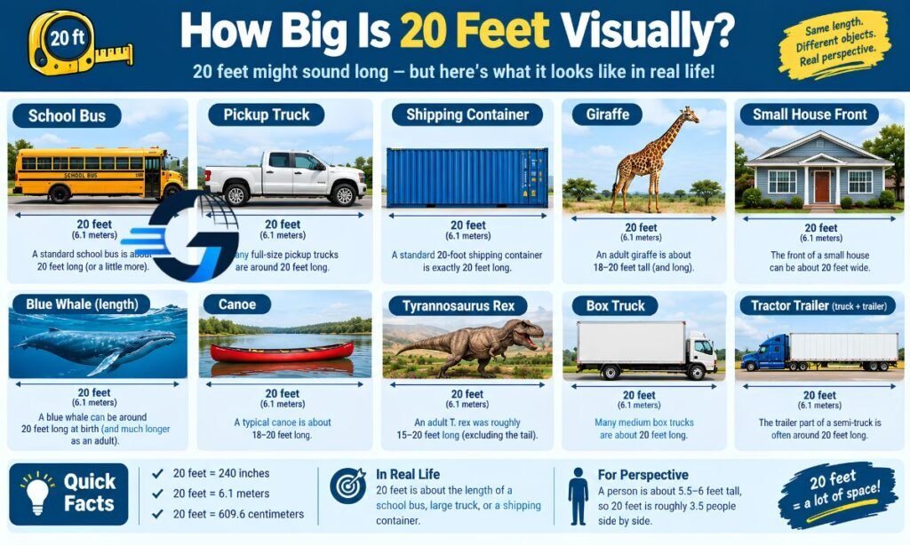 How Big Is 20 Feet Visually?