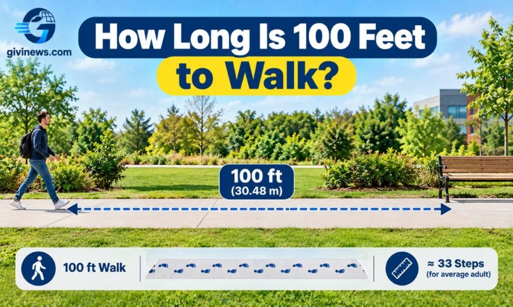 How Long Is 100 Feet to Walk?