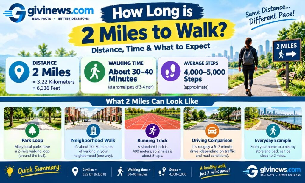 How Long is 2 Miles to Walk?