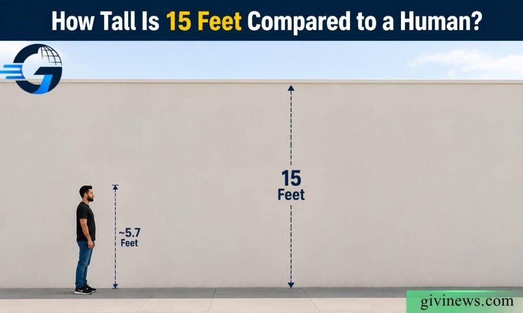 How Tall Is 15 Feet Compared to a Human?