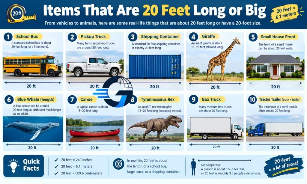Items That Are 20 Feet Long or Big