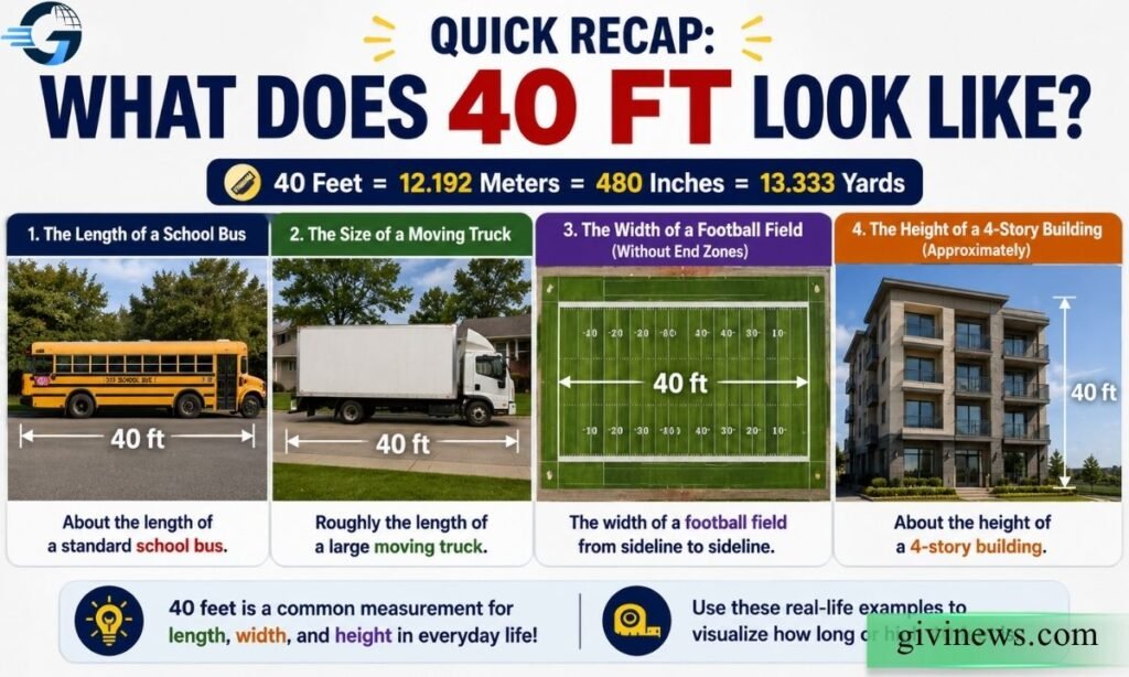 Quick Recap: What Does 40 Ft Look Like?