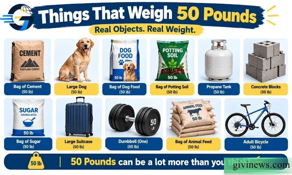 Things That Weigh 50 Pounds
