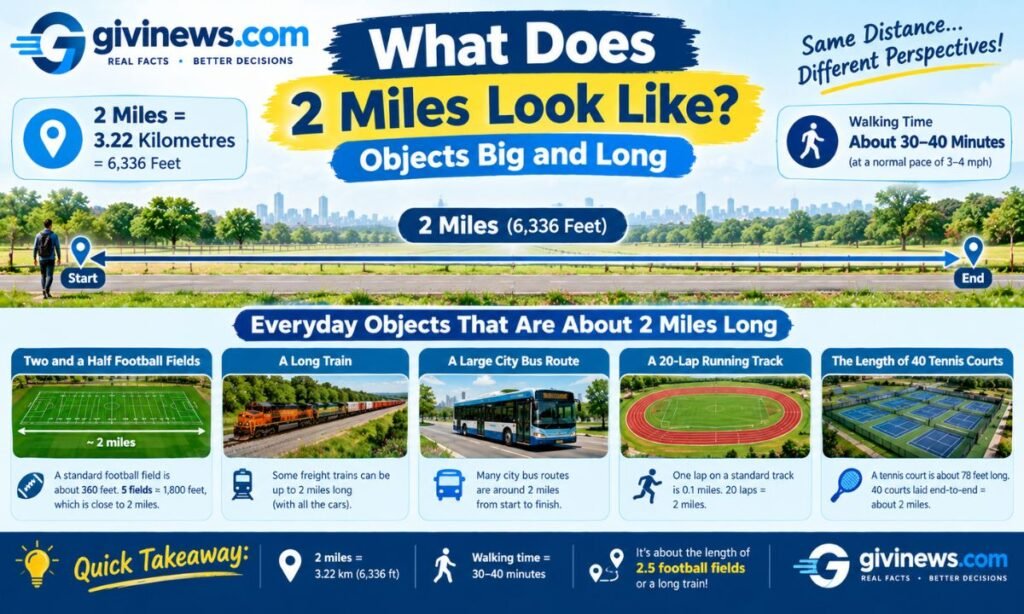 What Does 2 Miles Look Like? Objects Big and Long