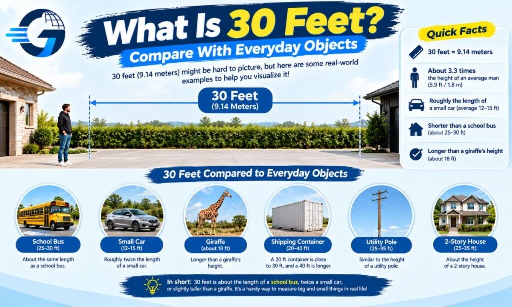What Is 30 Feet? Compare With Everyday Objects