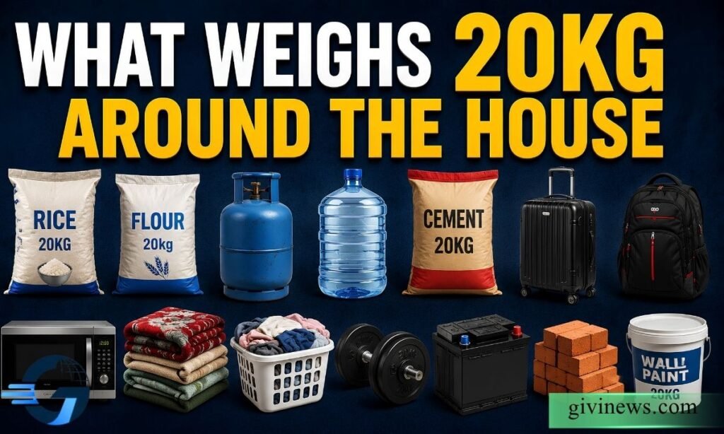 What weighs 20kg around the house
