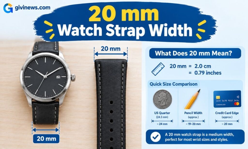 20 mm Watch Strap Width