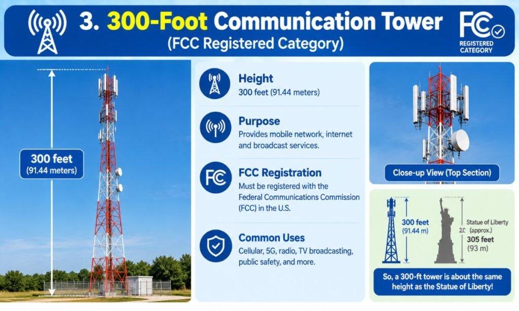 3. 300-Foot Communication Tower (FCC Registered Category)