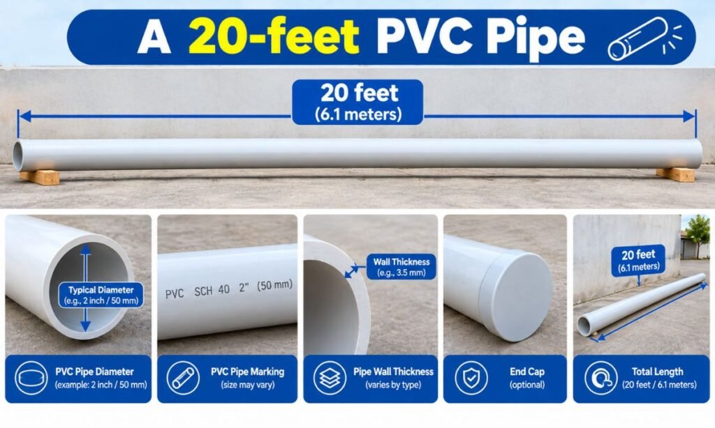 A 20-feet PVC Pipe