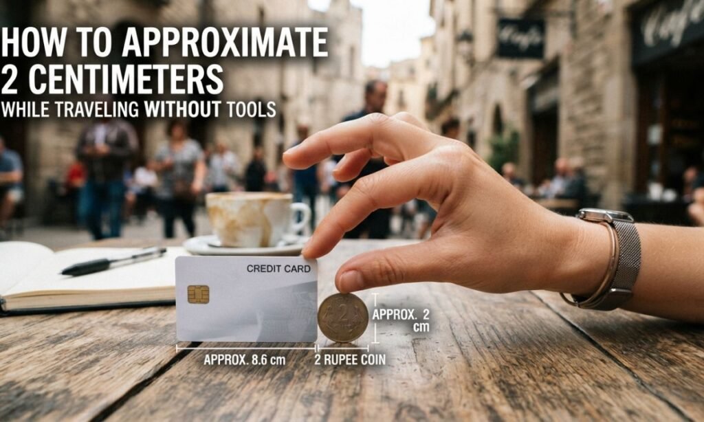 How to Approximate 2 Centimeters While Traveling Without Tools