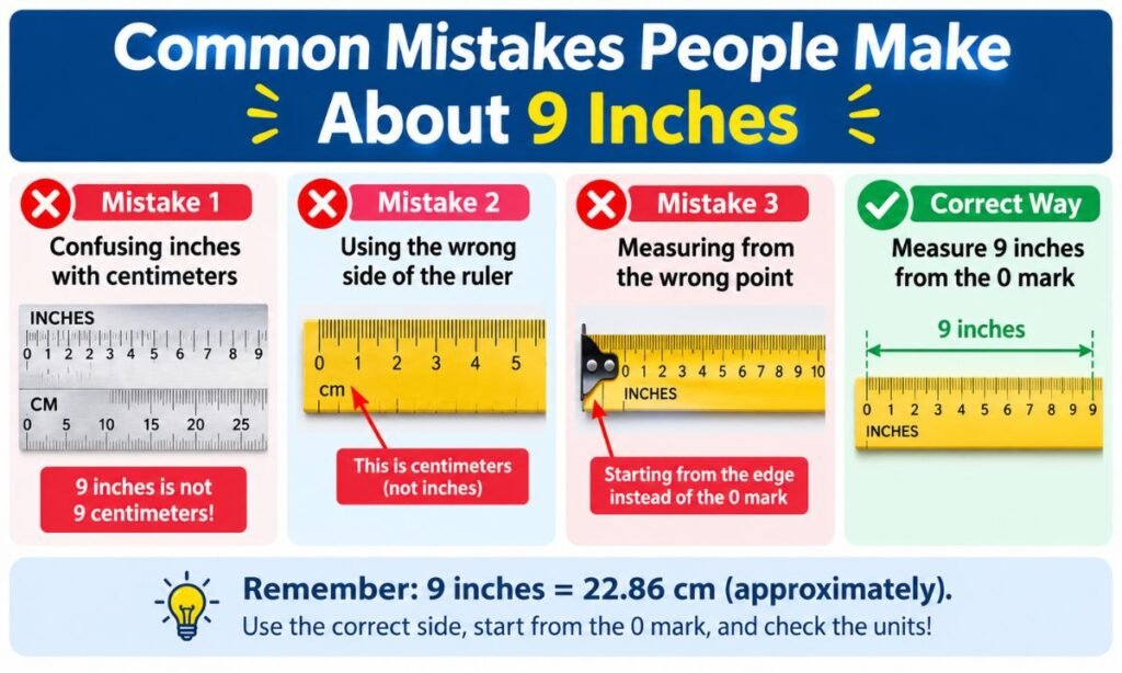 Common Mistakes People Make About 9 Inches