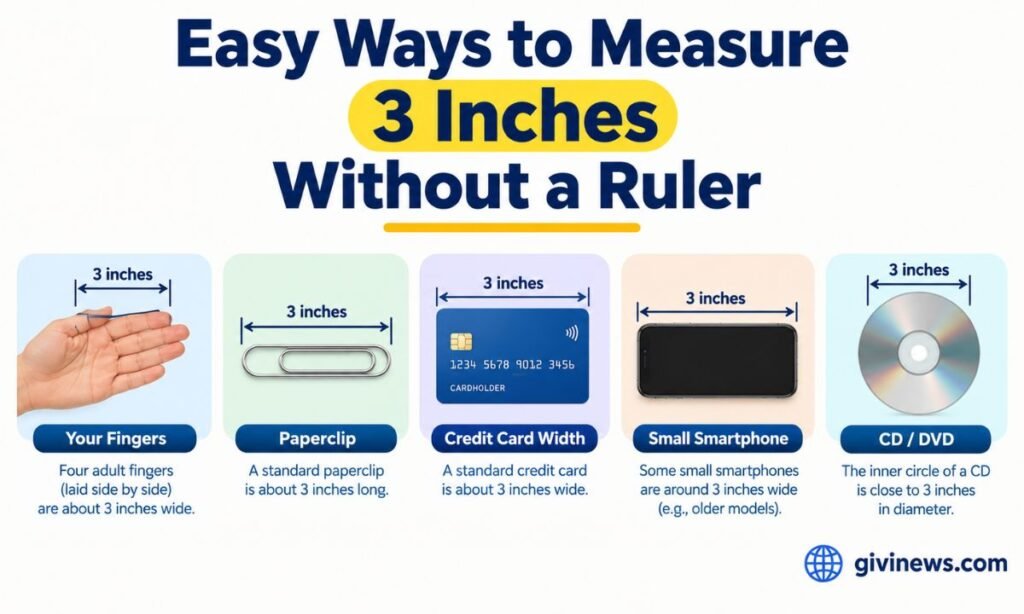 Easy Ways to Measure 3 Inches Without a Ruler