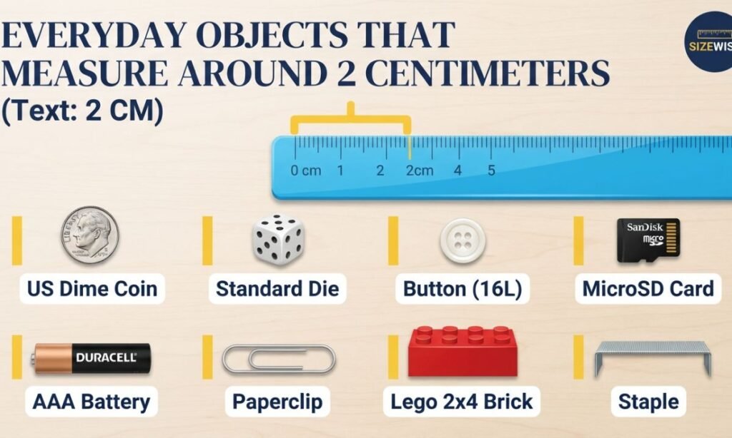 Everyday Objects That Measure Around 2 Centimeters