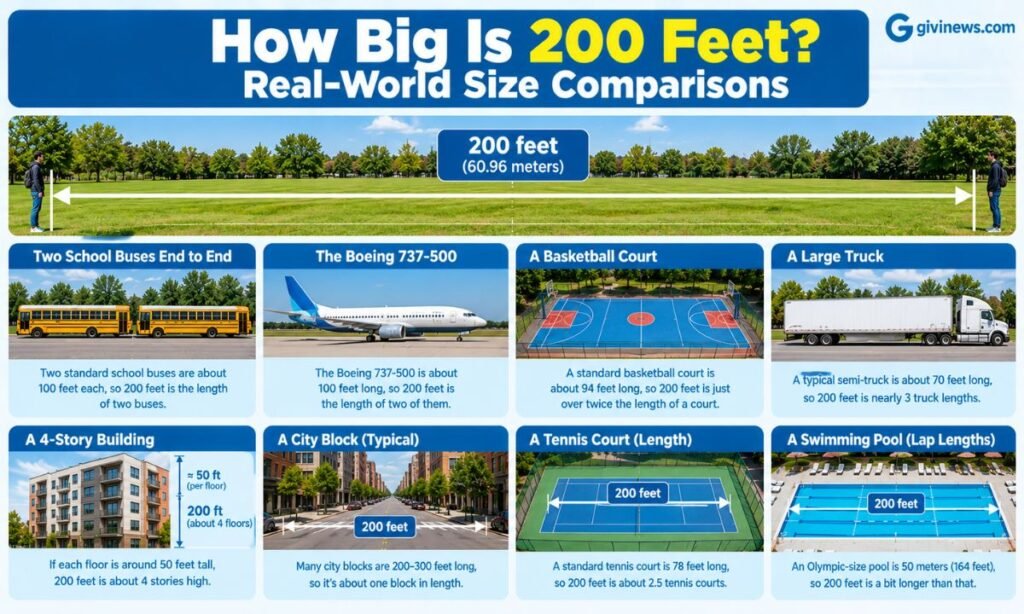 How Big Is 200 Feet?