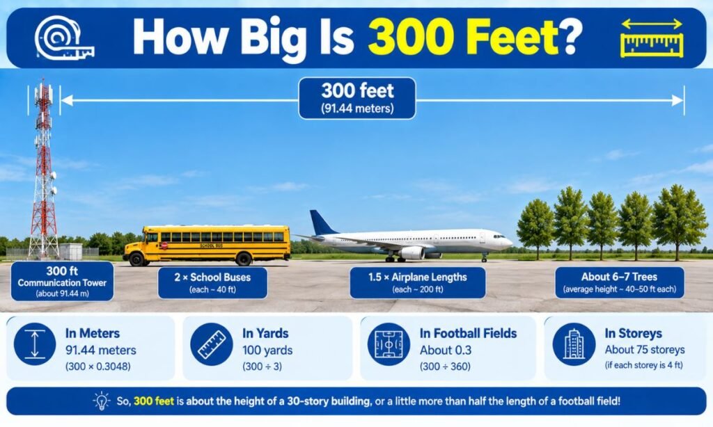 How Big Is 300 Feet?