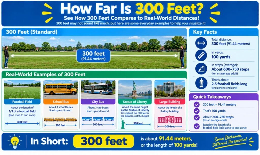 How Far Is 300 Feet?