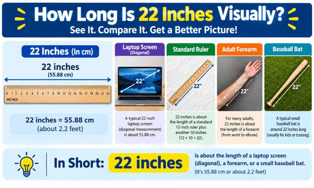 How Long Is 22 Inches Visually?