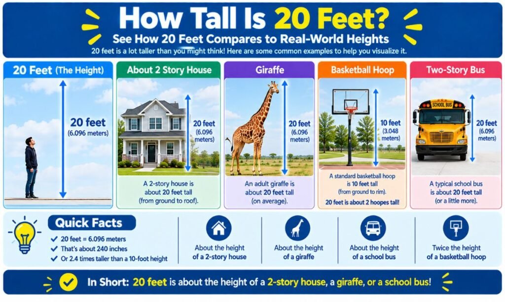 How Tall Is 20 Feet?