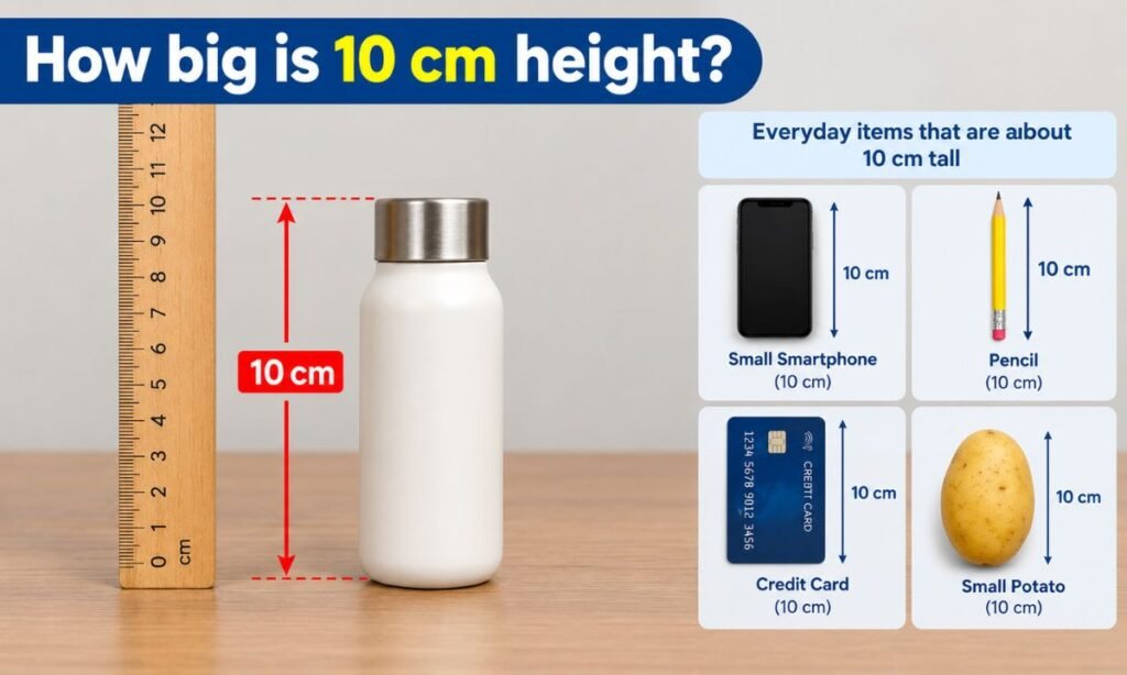 How big is 10 cm height