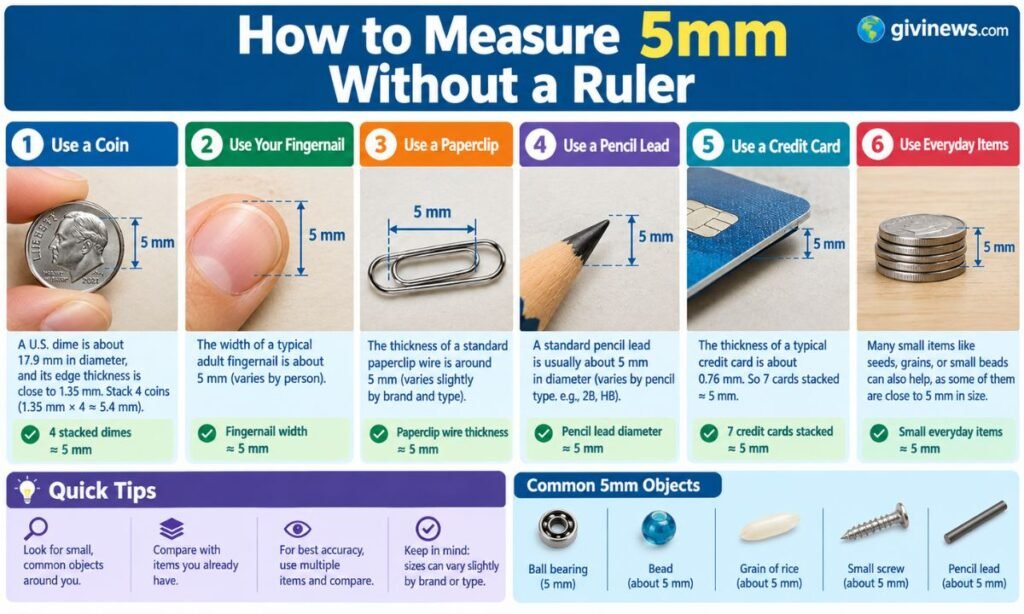 How to Measure 5mm Without a Ruler