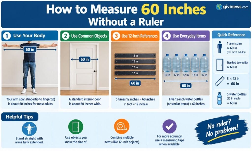 How to Measure 60 Inches Without a Ruler