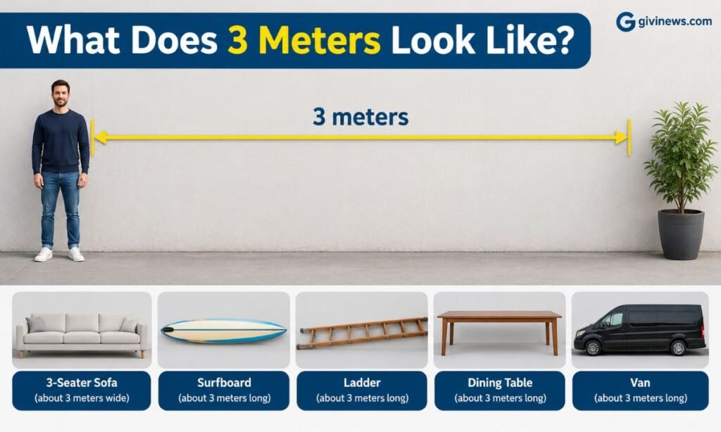 What Does 3 Meters Look Like?