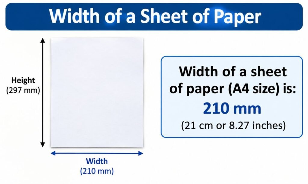 Width of a Sheet of Paper