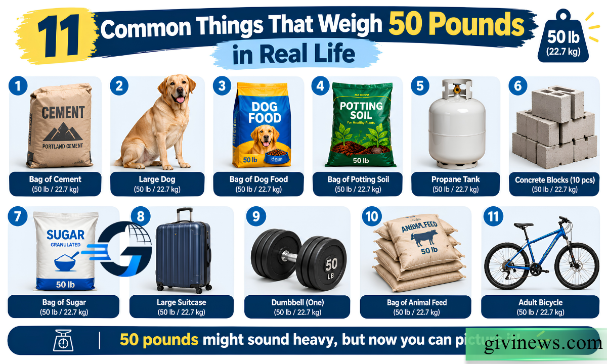 11 Common Things That Weigh 50 Pounds in Real Life 