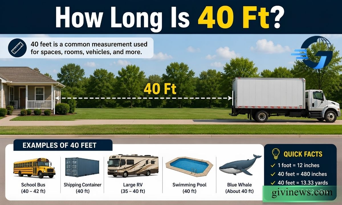 How Long Is 40 Ft? Real-Life Size Comparisons