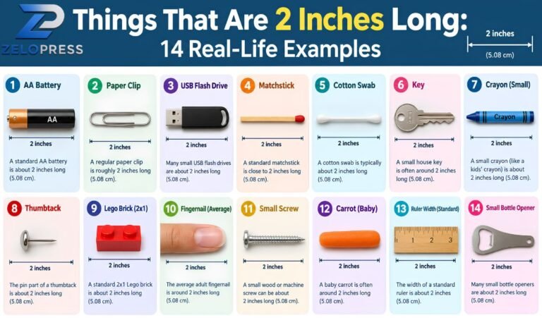 Things That Are 2 Inches Long: 14 Real-Life Examples