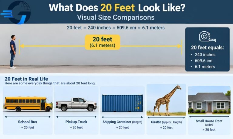 What Does 20 Feet Look Like? Visual Size Comparisons