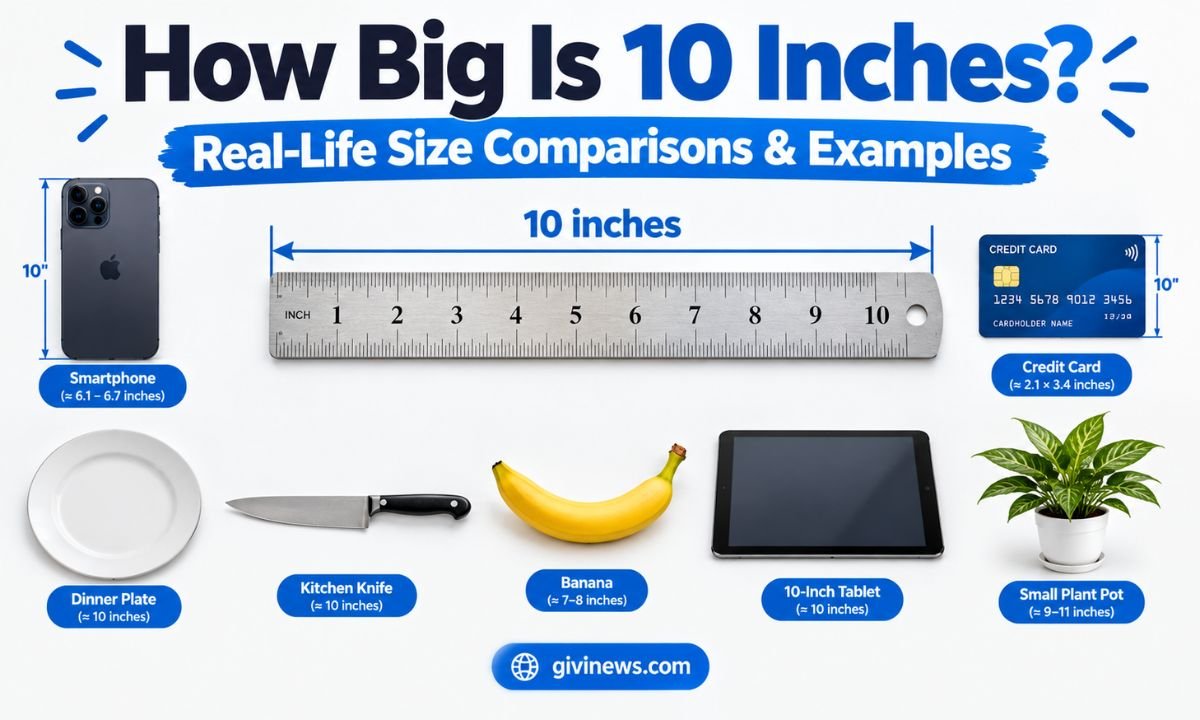 How Big Is 10 Inches? Real-Life Size Comparisons & Examples
