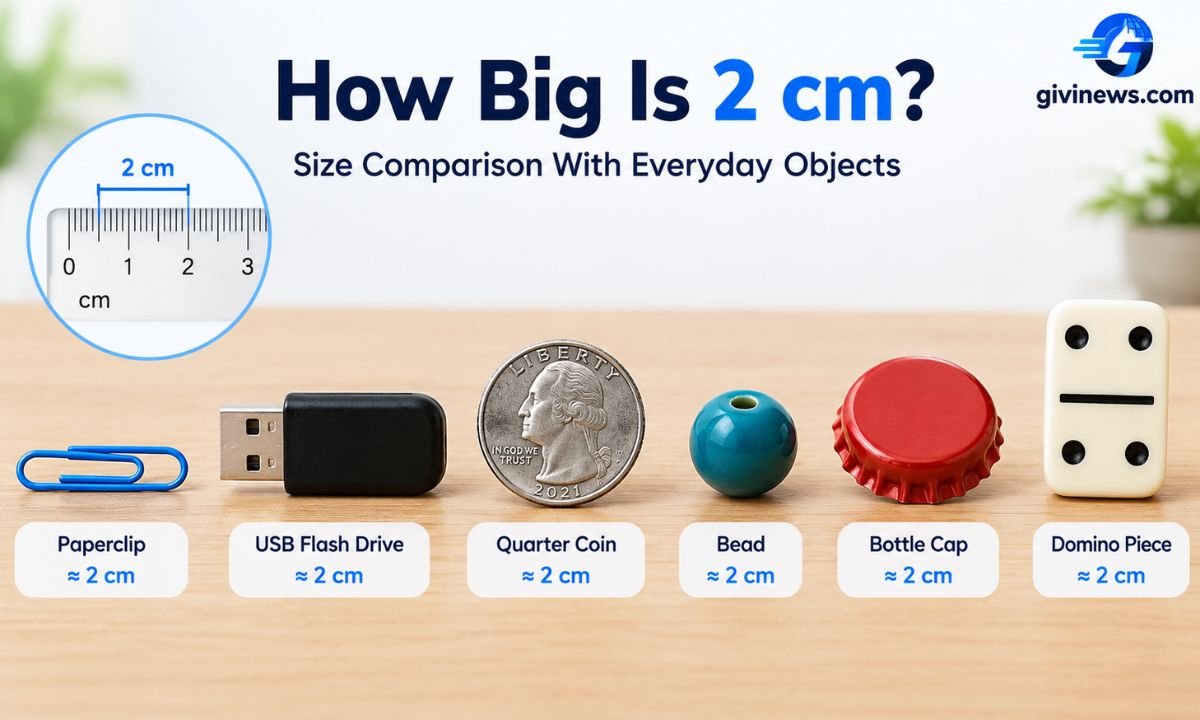 How Big Is 2 cm? Size Comparison With Everyday Objects