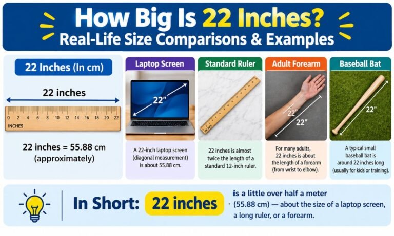 How Big Is 22 Inches? Real-Life Size Comparisons & Examples
