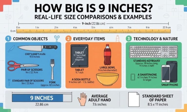 How Big Is 9 Inches? Real-Life Size Comparisons & Examples