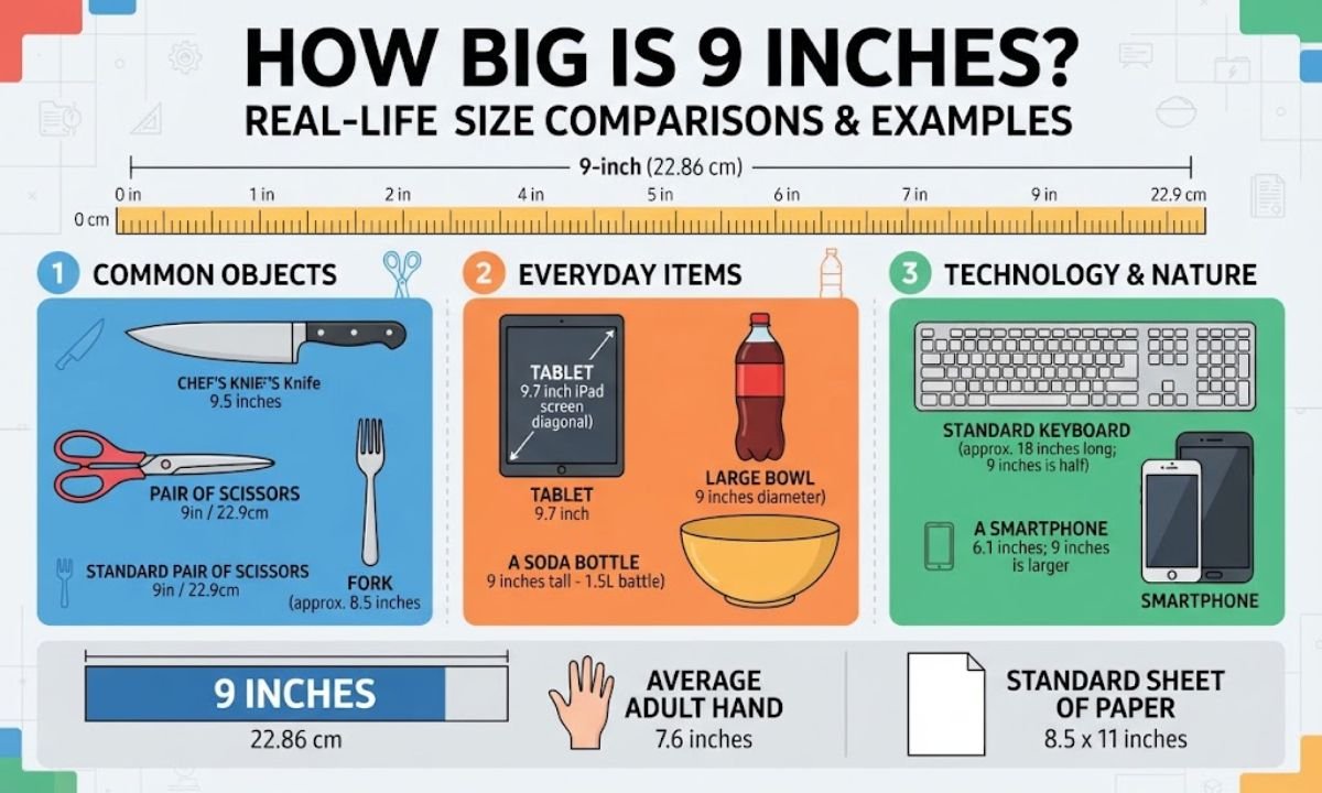 How Big Is 9 Inches? Real-Life Size Comparisons & Examples