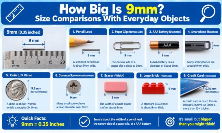 How Big Is 9mm? Size Comparisons With Everyday Objects
