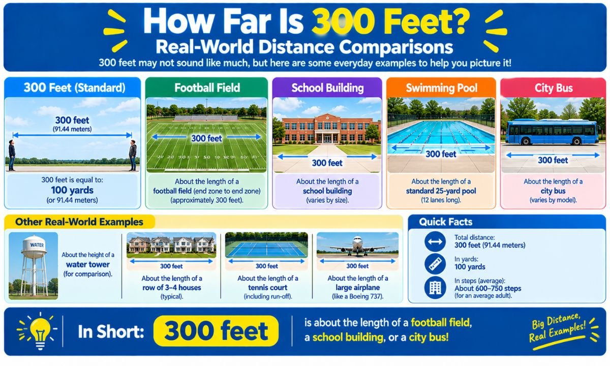 How Far Is 300 Feet? Real-World Distance Comparisons