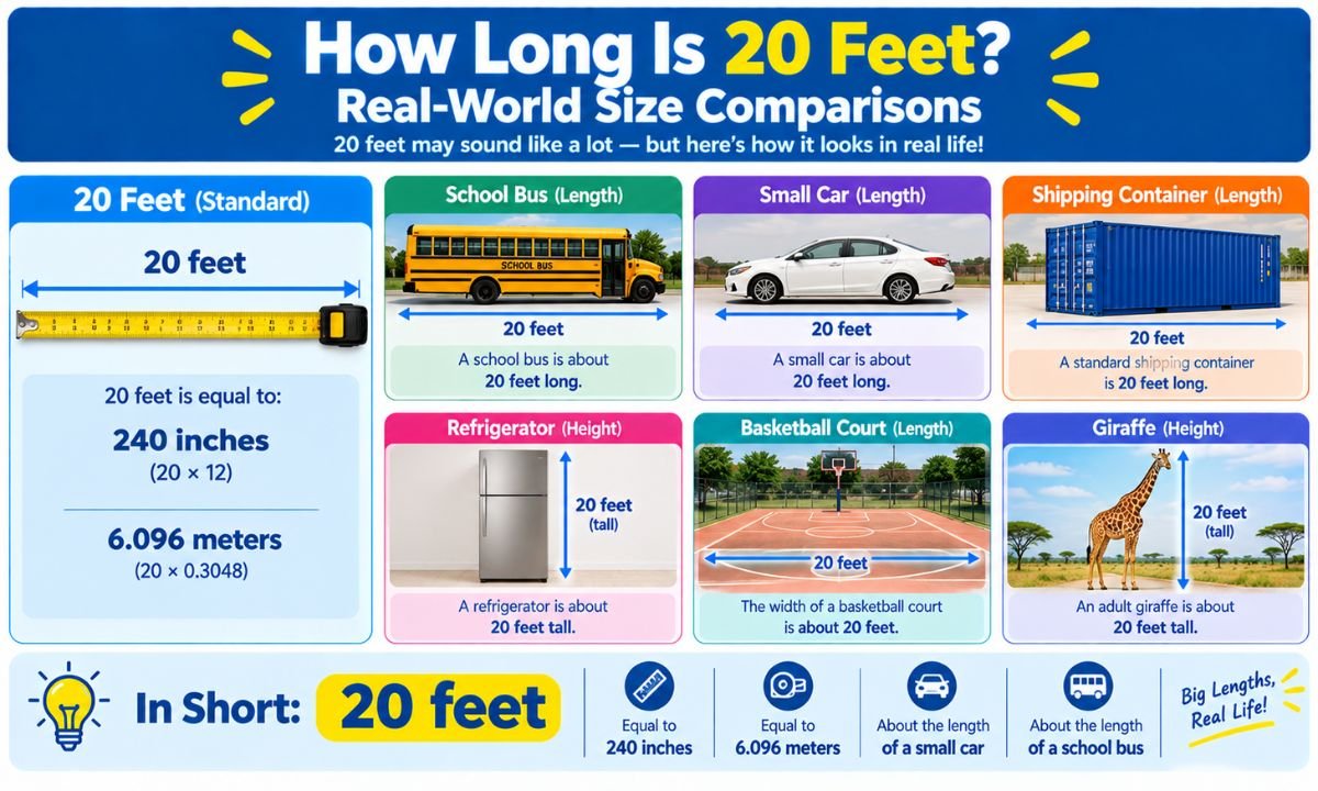 How Long Is 20 Feet? Real-World Size Comparisons