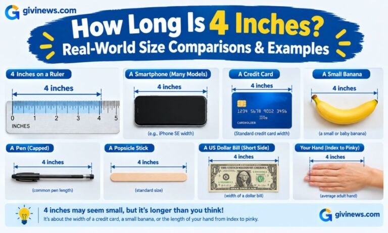 How Long Is 4 Inches? Real-World Size Comparisons & Examples